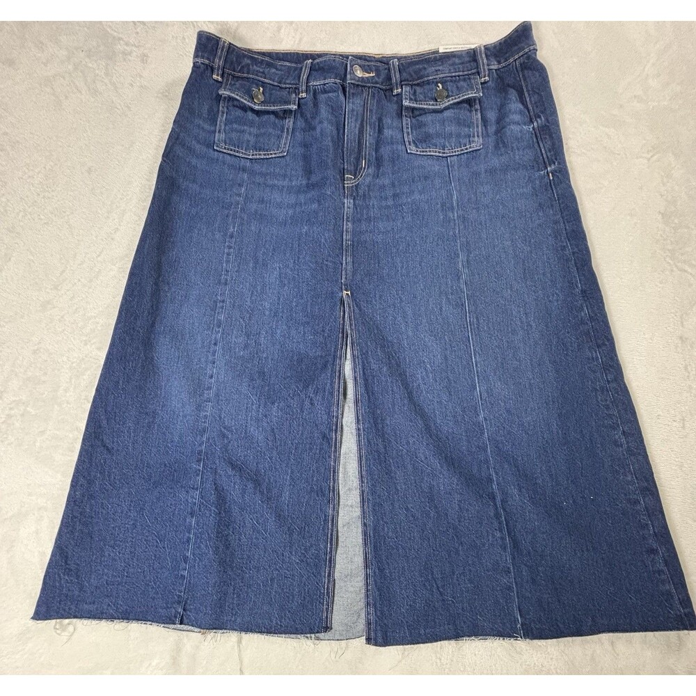 American Eagle A Line Midi Denim Skirt Size 16 NWT